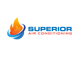 Superior Air Conditioning  logo design by pencilhand