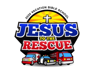 Jesus To The Rescue - 2020 Vacation Bible School logo design by Badnats