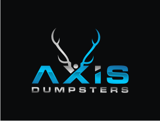 Axis Dumpsters  logo design by bricton