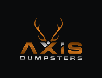 Axis Dumpsters  logo design by bricton