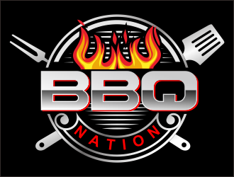 BBQ Nation logo design by bosbejo
