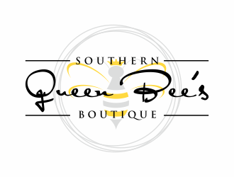 Southern Queen Bees Boutique logo design by Msinur