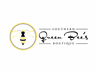 Southern Queen Bees Boutique logo design by Msinur