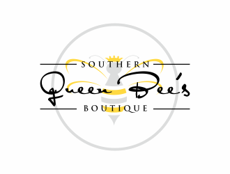 Southern Queen Bees Boutique logo design by Msinur