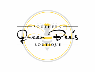 Southern Queen Bees Boutique logo design by Msinur