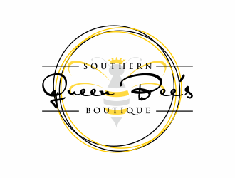 Southern Queen Bees Boutique logo design by Msinur