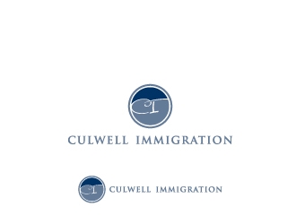 Culwell Immigration logo design by kevlogo
