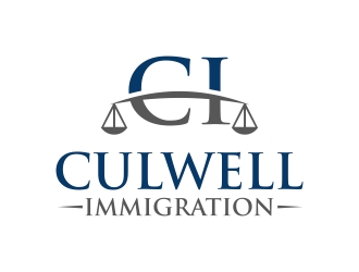 Culwell Immigration logo design by javaz