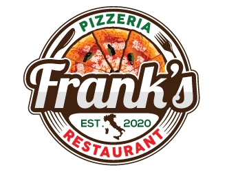 Franks Pizzeria Restaurant logo design by Suvendu