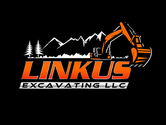 Linkus Excavating LLC  logo design by 3Dlogos