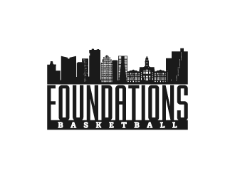 Foundations Basketball logo design by pencilhand