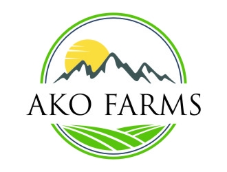 AKO FARMS logo design by jetzu