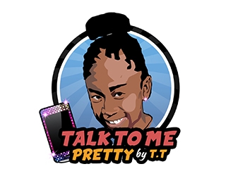 Talk To Me Pretty by.TT logo design by PrimalGraphics