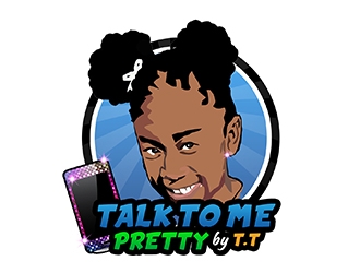 Talk To Me Pretty by.TT logo design by PrimalGraphics