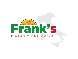 Franks Pizzeria Restaurant logo design by wongndeso