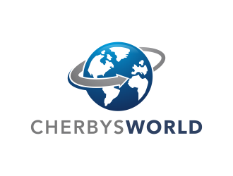 Cherbys World logo design by BlessedArt