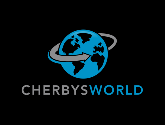Cherbys World logo design by BlessedArt