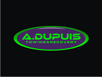 A.DUPUIS TOWING&RECOVERY logo design by mbamboex
