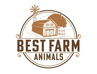 Best Farm Animals logo design by b3no