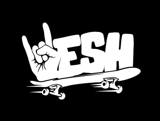 Hesh Skating logo design by madjuberkarya