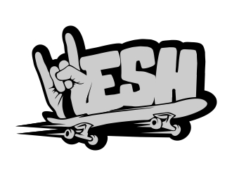 Hesh Skating logo design by madjuberkarya