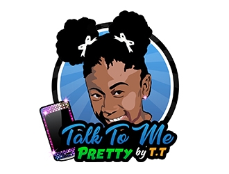 Talk To Me Pretty by.TT logo design by PrimalGraphics