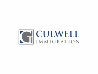 Culwell Immigration logo design by menanagan