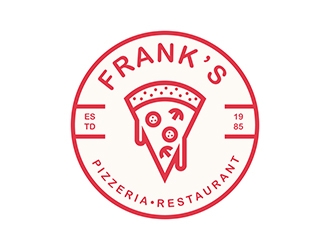 Franks Pizzeria Restaurant logo design by marshall