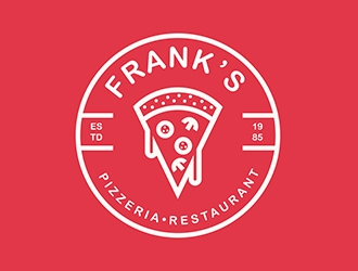Franks Pizzeria Restaurant logo design by marshall
