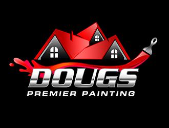Dougs Premier Painting logo design by 3Dlogos