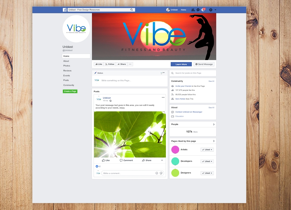 Vibe Fitness and Beauty  logo design by qqdesigns