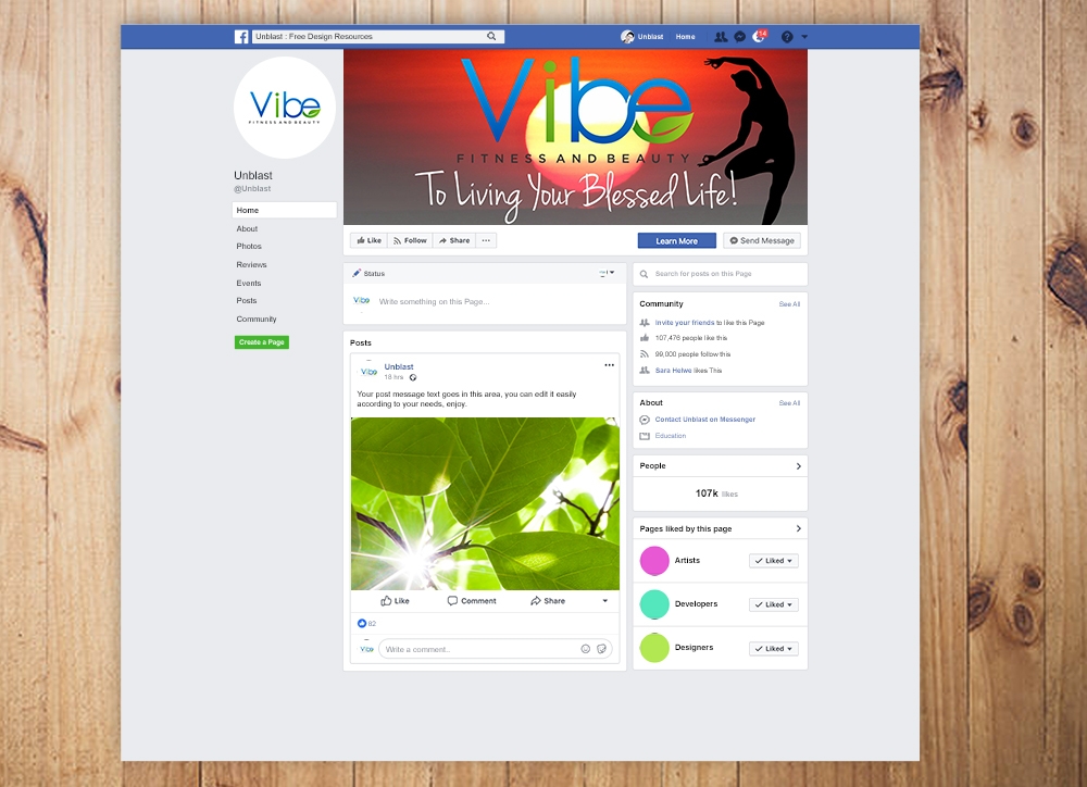 Vibe Fitness and Beauty  logo design by qqdesigns