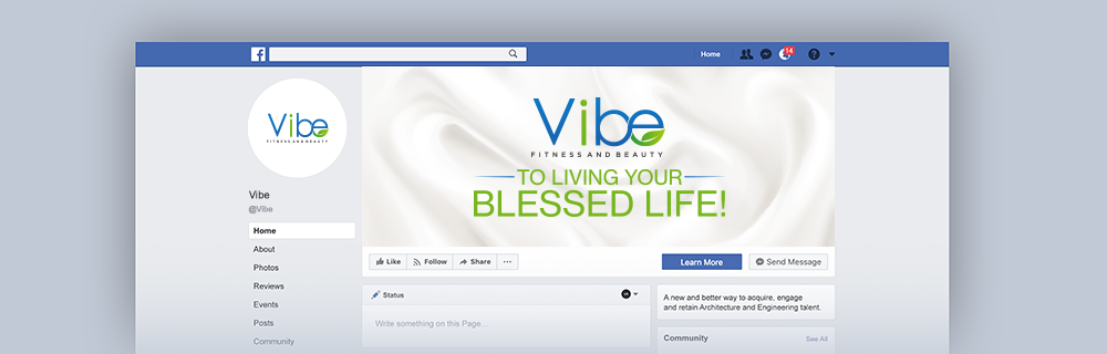 Vibe Fitness and Beauty  logo design by Soufiane