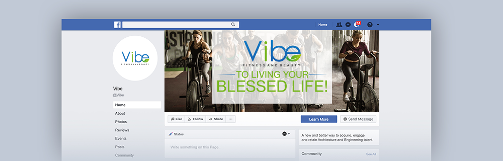 Vibe Fitness and Beauty  logo design by Soufiane