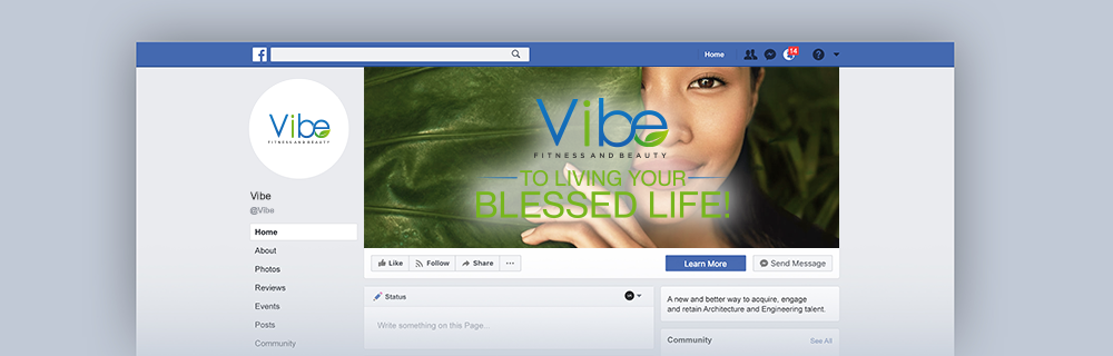 Vibe Fitness and Beauty  logo design by Soufiane