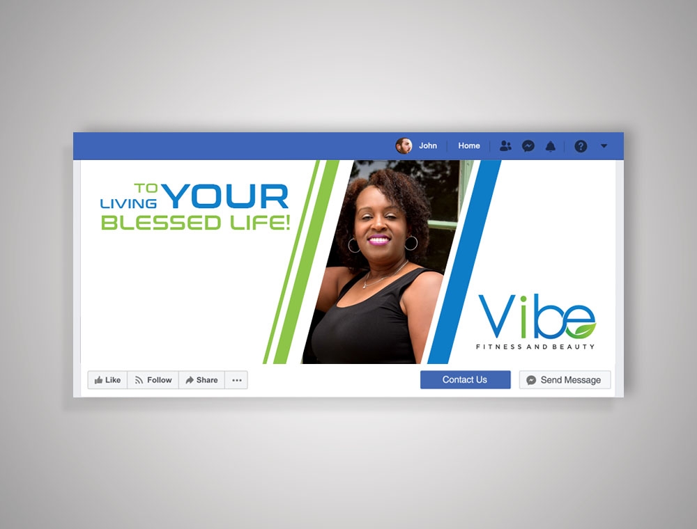 Vibe Fitness and Beauty  logo design by fritsB