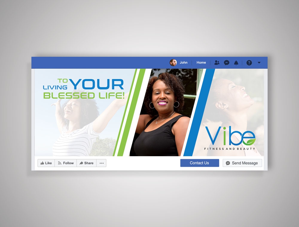 Vibe Fitness and Beauty  logo design by fritsB