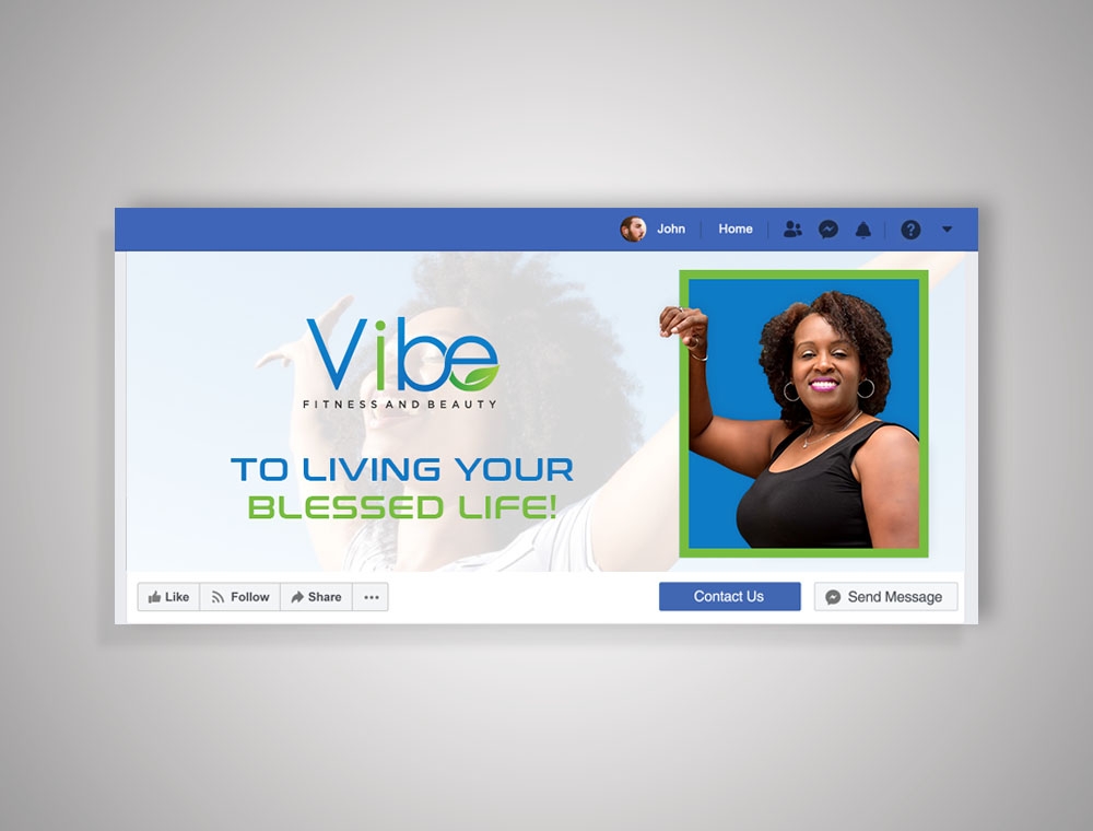 Vibe Fitness and Beauty  logo design by fritsB