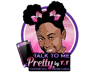 Talk To Me Pretty by.TT logo design by PrimalGraphics