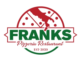Franks Pizzeria Restaurant logo design by LucidSketch