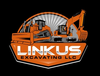Linkus Excavating LLC  logo design by AamirKhan