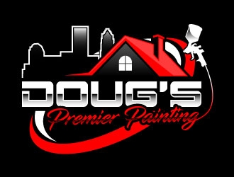 Dougs Premier Painting logo design by daywalker