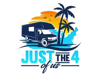 Just The 4 Of Us logo design by DreamLogoDesign