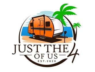Just The 4 Of Us logo design by DreamLogoDesign