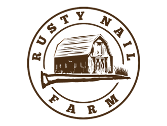 Rusty Nail Farm logo design by Coolwanz