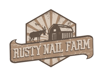 Rusty Nail Farm logo design by YONK