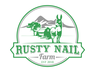 Rusty Nail Farm logo design by qqdesigns