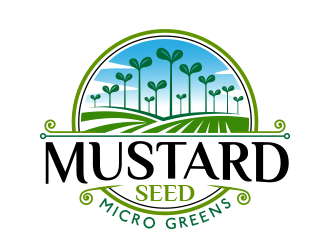 Mustard Seed Micro Greens logo design by scriotx