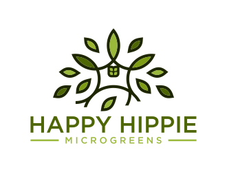 Happy Hippie Microgreens logo design by enilno