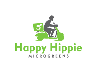 Happy Hippie Microgreens logo design by Meyda